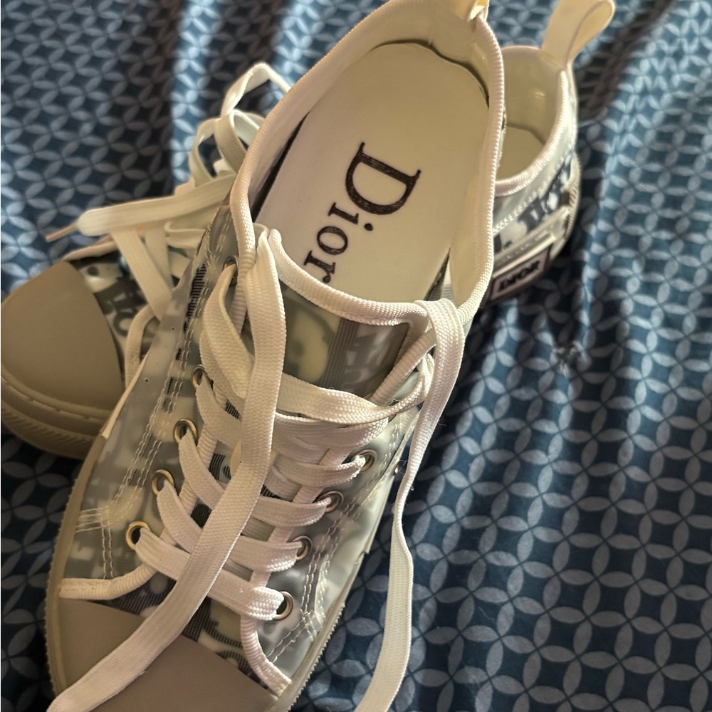 Dior B23 LT Oblique Transparency Blue/Gray Low Trainers